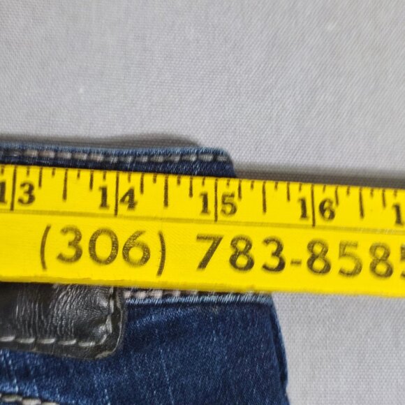 Silver Jeans Tuesday 16 1/2 low-rise slim bootcut women's sz W28/L33 indigo blue - Picture 12 of 16